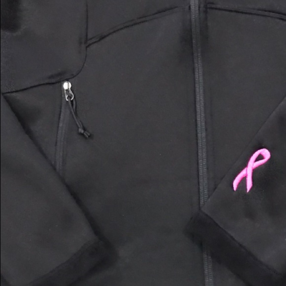 North Face Breast Cancer Black Soft Shell Jacket S - Picture 7 of 10